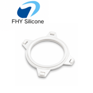 Four-Tab Silicone Lid Gasket for Stable Positioning and Leak Control